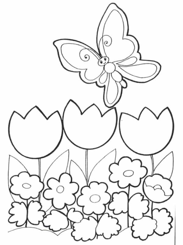 着色页: 花卉 (自然) #154980 - 免费可打印着色页