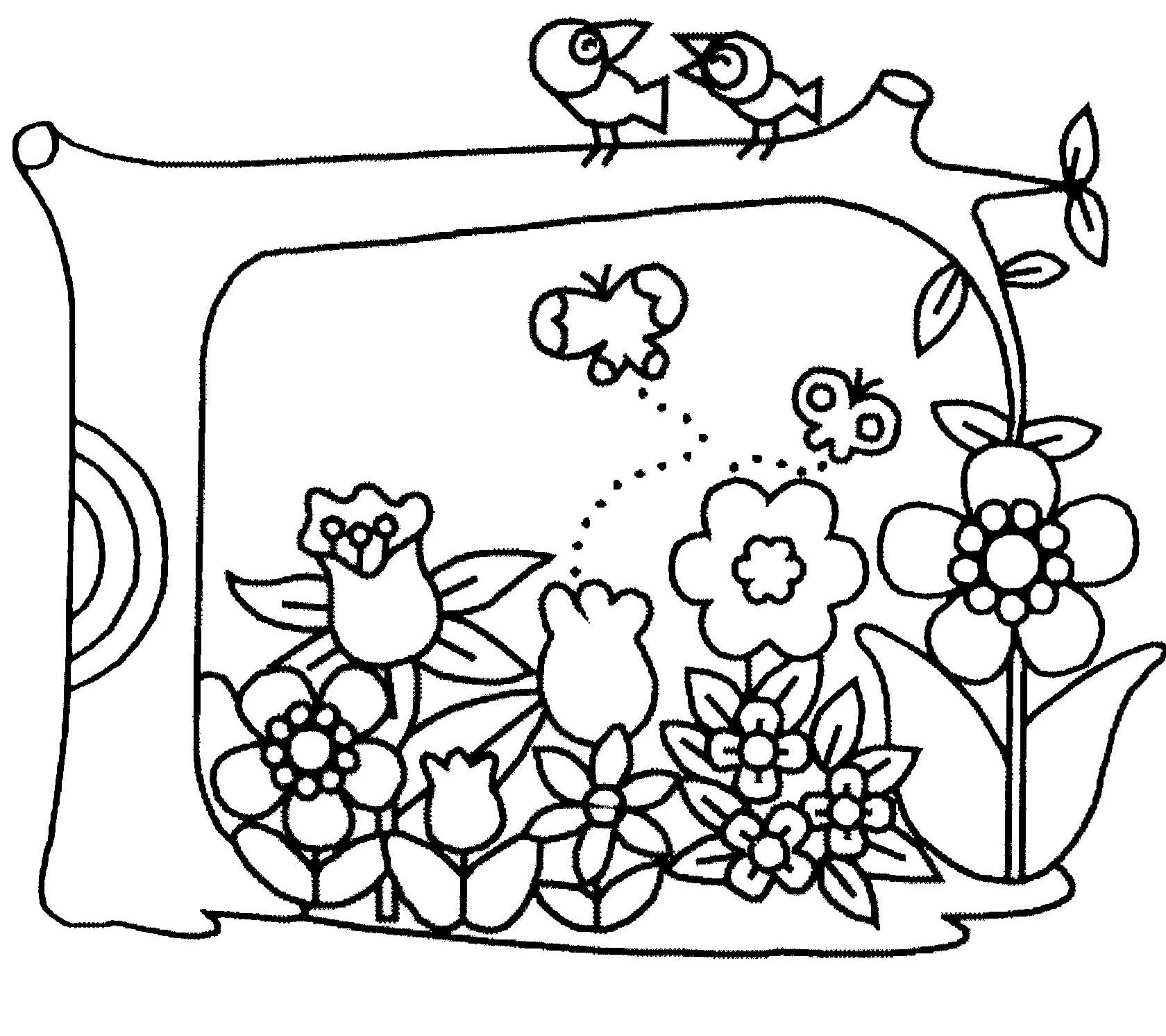 着色页: 花卉 (自然) #155013 - 免费可打印着色页