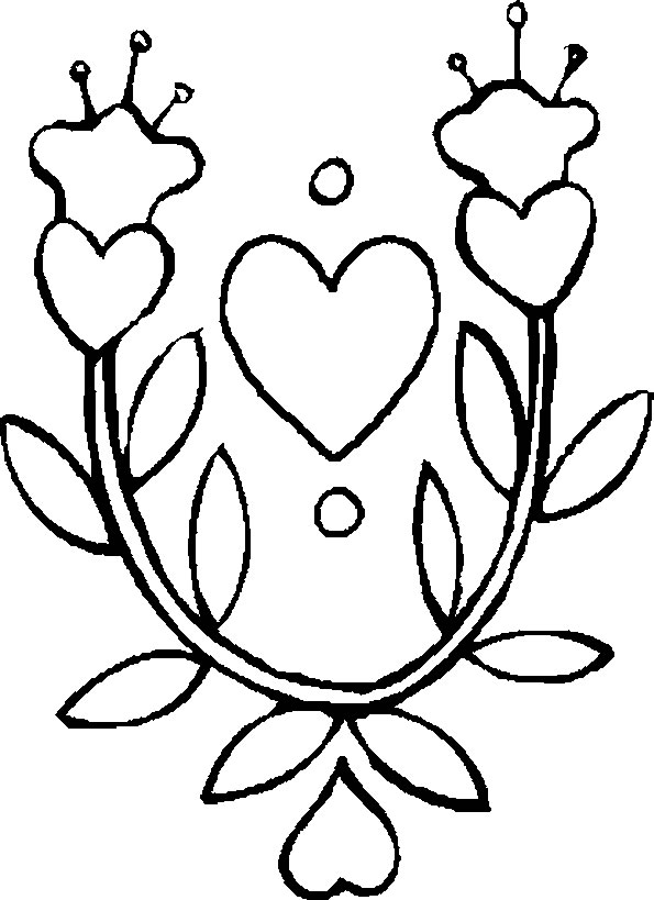 着色页: 花卉 (自然) #155019 - 免费可打印着色页