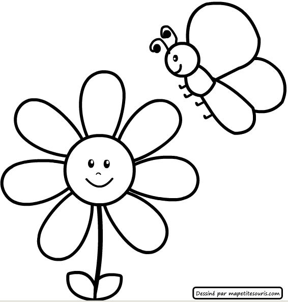着色页: 花卉 (自然) #155031 - 免费可打印着色页