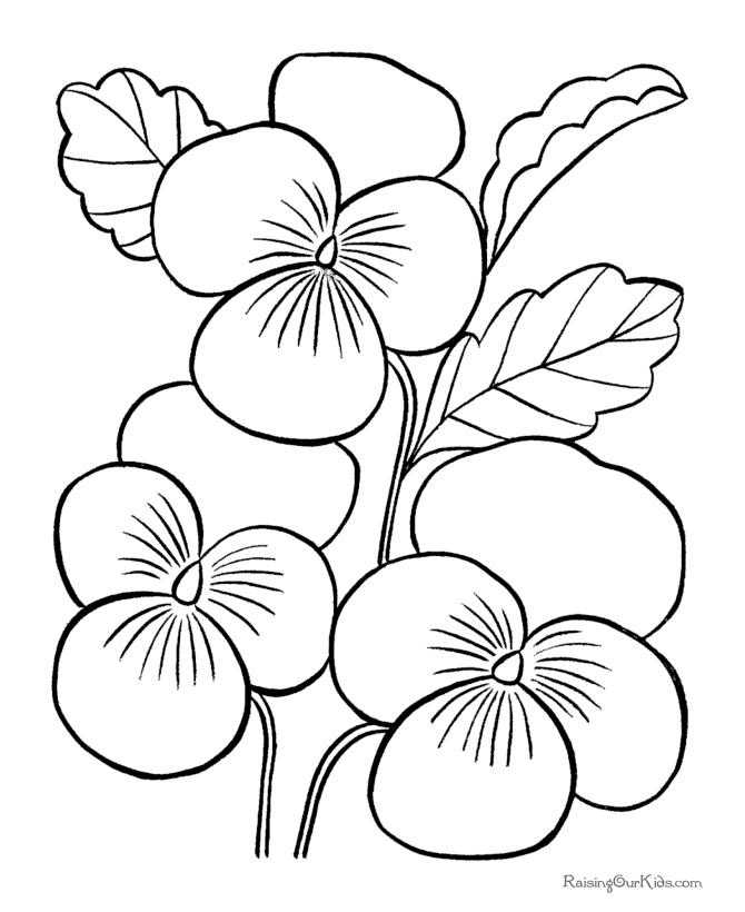 着色页: 花卉 (自然) #155085 - 免费可打印着色页