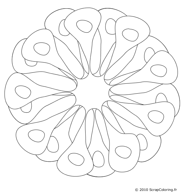 着色页: 花卉 (自然) #155219 - 免费可打印着色页