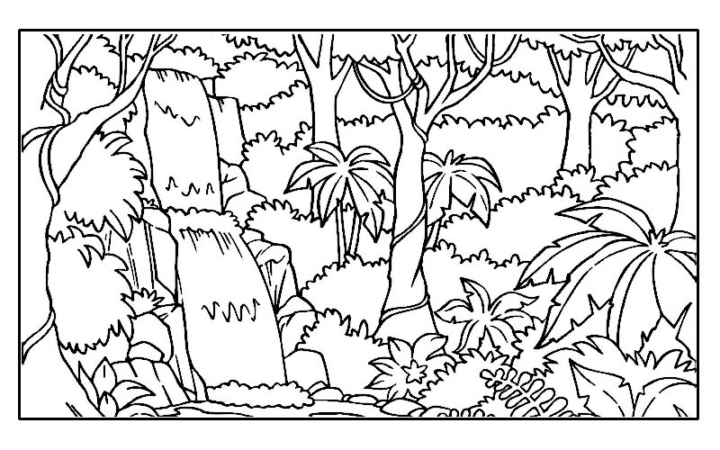 着色页: 森林 (自然) #157014 - 免费可打印着色页
