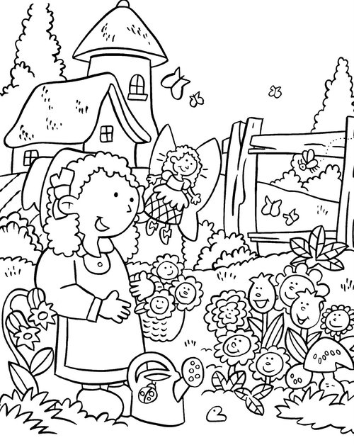 着色页: 花园 (自然) #166327 - 免费可打印着色页