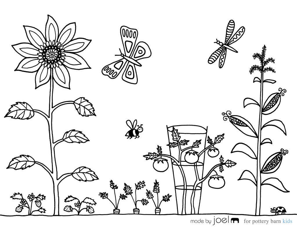 着色页: 花园 (自然) #166426 - 免费可打印着色页