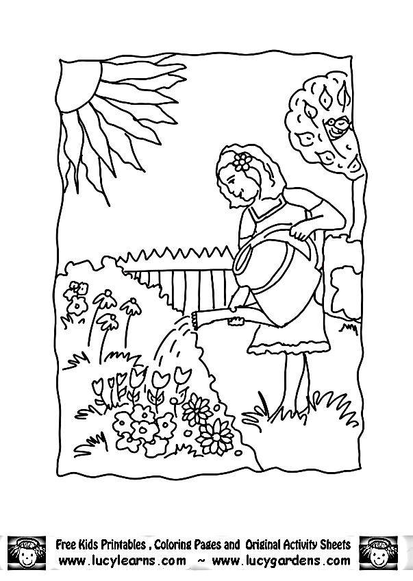 着色页: 花园 (自然) #166480 - 免费可打印着色页