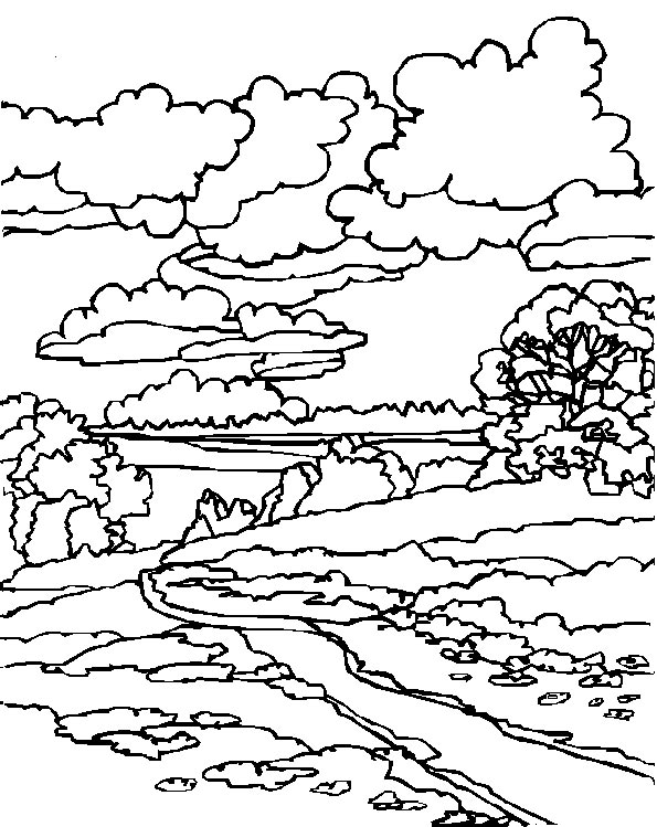 着色页: 农村 (自然) #165794 - 免费可打印着色页