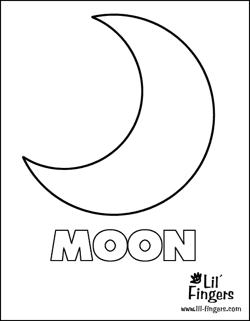着色页: 月亮 (自然) #155662 - 免费可打印着色页