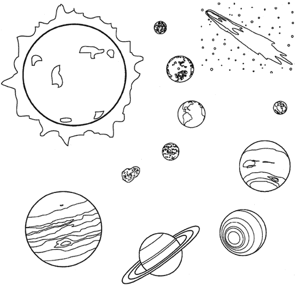 着色页: 行星 (自然) #157615 - 免费可打印着色页