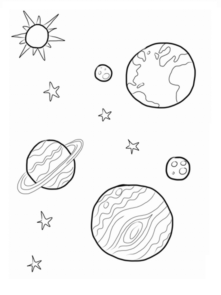 着色页: 行星 (自然) #157640 - 免费可打印着色页