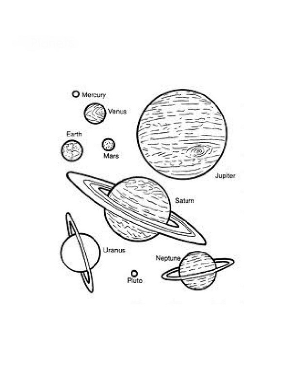 着色页: 行星 (自然) #157642 - 免费可打印着色页