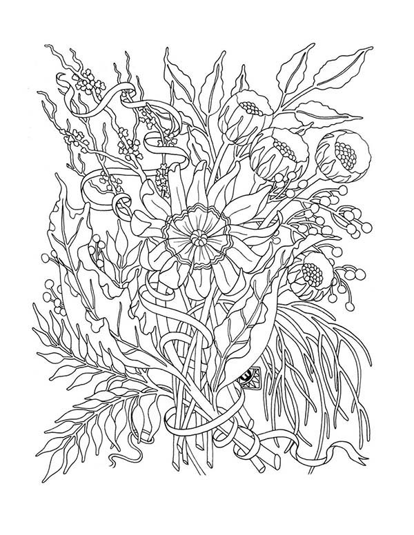 着色页: 罂粟 (自然) #162591 - 免费可打印着色页