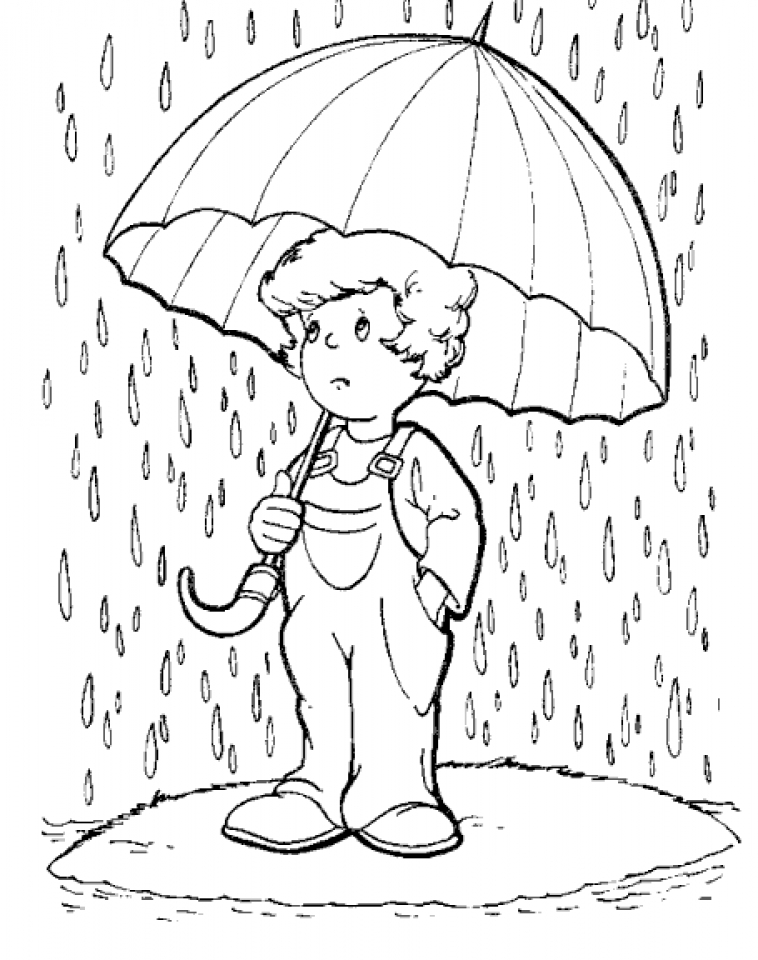 着色页: 雨 (自然) #158215 - 免费可打印着色页
