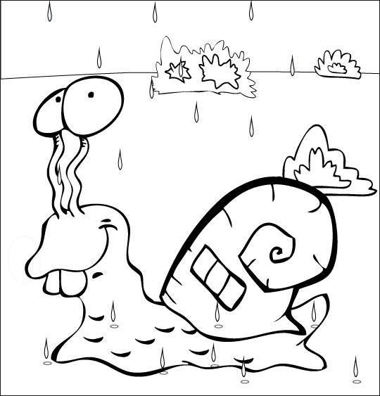 着色页: 雨 (自然) #158342 - 免费可打印着色页