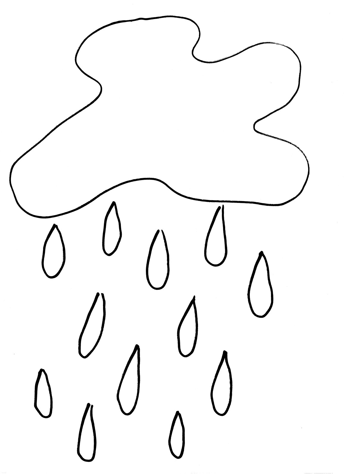 着色页: 雨 (自然) #158406 - 免费可打印着色页