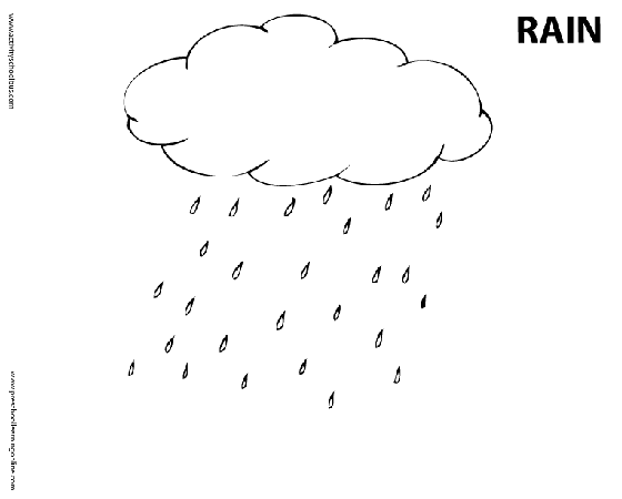 着色页: 雨 (自然) #158496 - 免费可打印着色页
