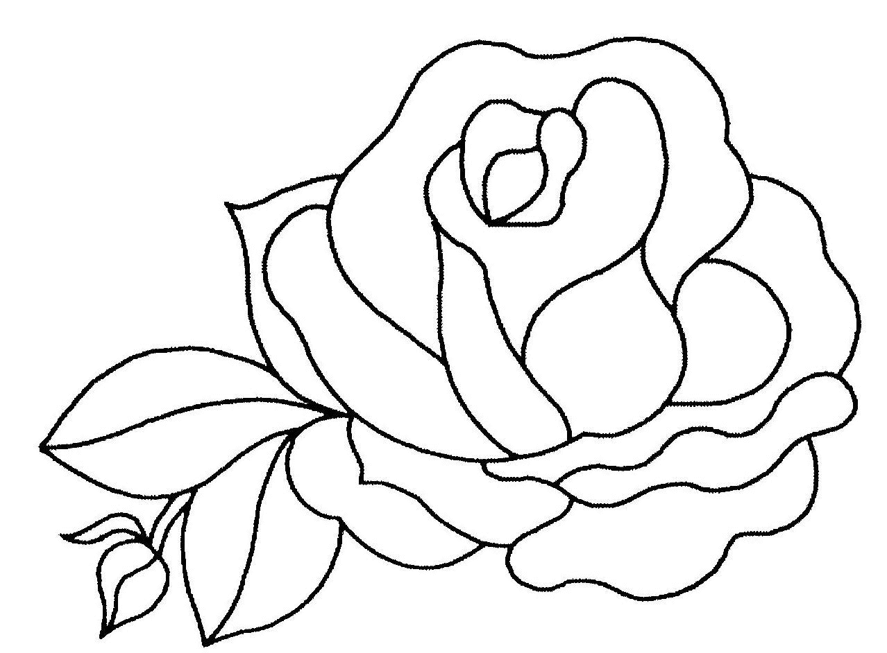 着色页: 玫瑰 (自然) #161872 - 免费可打印着色页