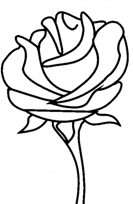 着色页: 玫瑰 (自然) #161876 - 免费可打印着色页