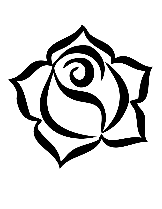着色页: 玫瑰 (自然) #161903 - 免费可打印着色页