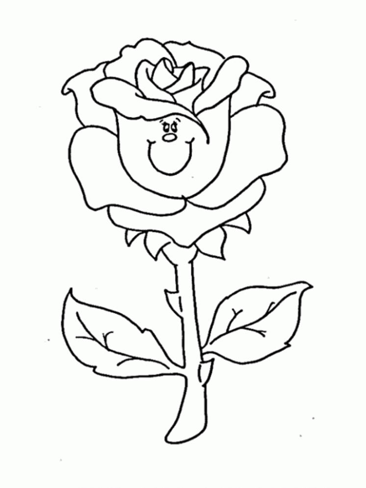 着色页: 玫瑰 (自然) #161920 - 免费可打印着色页