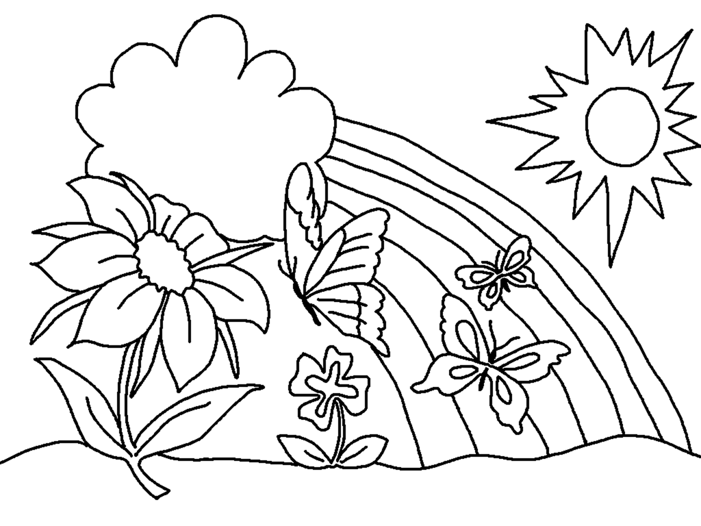 着色页: 春暖花开的季节 (自然) #164748 - 免费可打印着色页