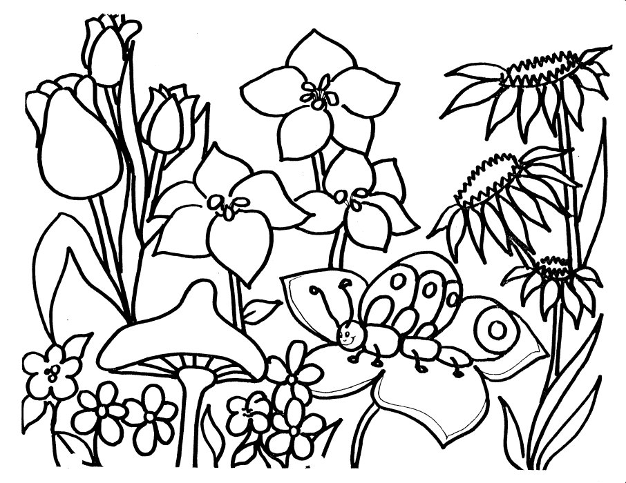 着色页: 春暖花开的季节 (自然) #164761 - 免费可打印着色页