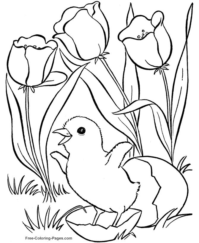 着色页: 春暖花开的季节 (自然) #164776 - 免费可打印着色页