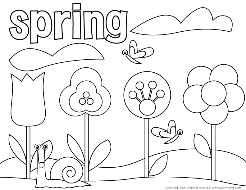 着色页: 春暖花开的季节 (自然) #164790 - 免费可打印着色页