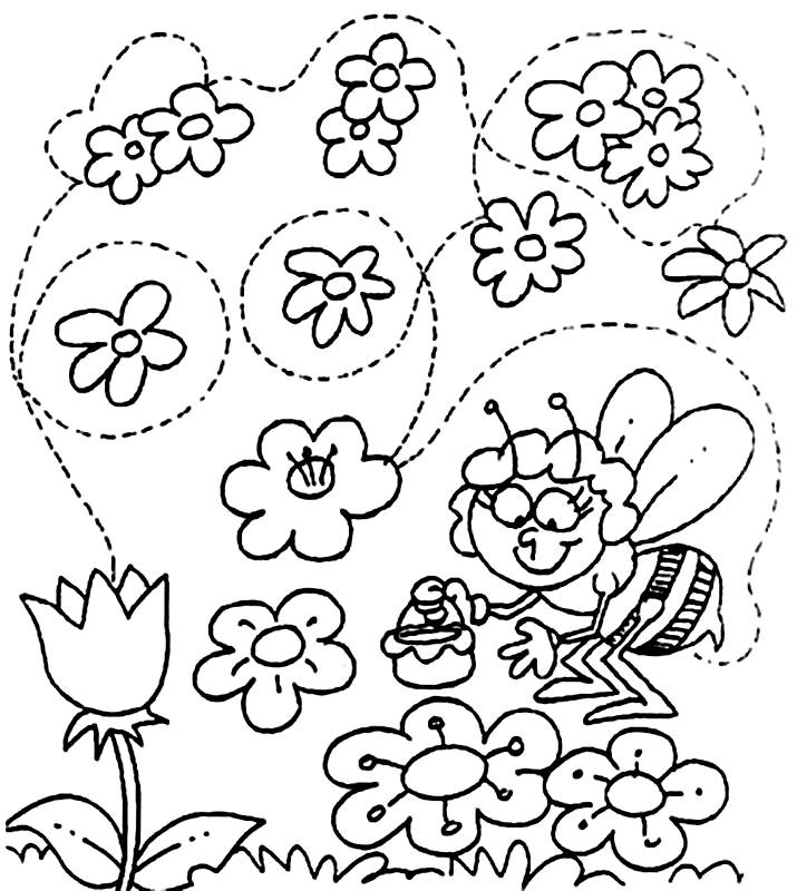 着色页: 春暖花开的季节 (自然) #164824 - 免费可打印着色页