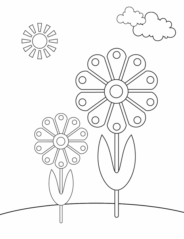 着色页: 春暖花开的季节 (自然) #164900 - 免费可打印着色页