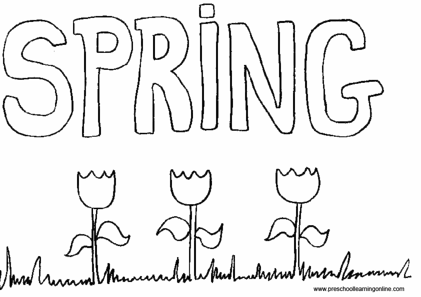着色页: 春暖花开的季节 (自然) #164906 - 免费可打印着色页