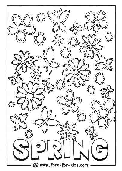 着色页: 春暖花开的季节 (自然) #164914 - 免费可打印着色页
