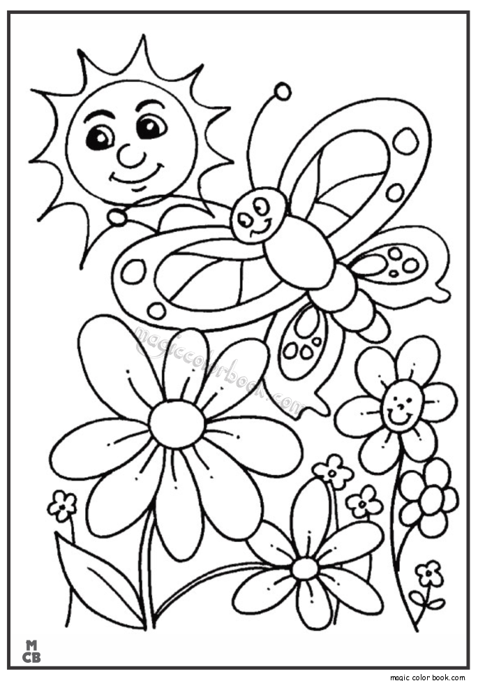 着色页: 春暖花开的季节 (自然) #164984 - 免费可打印着色页