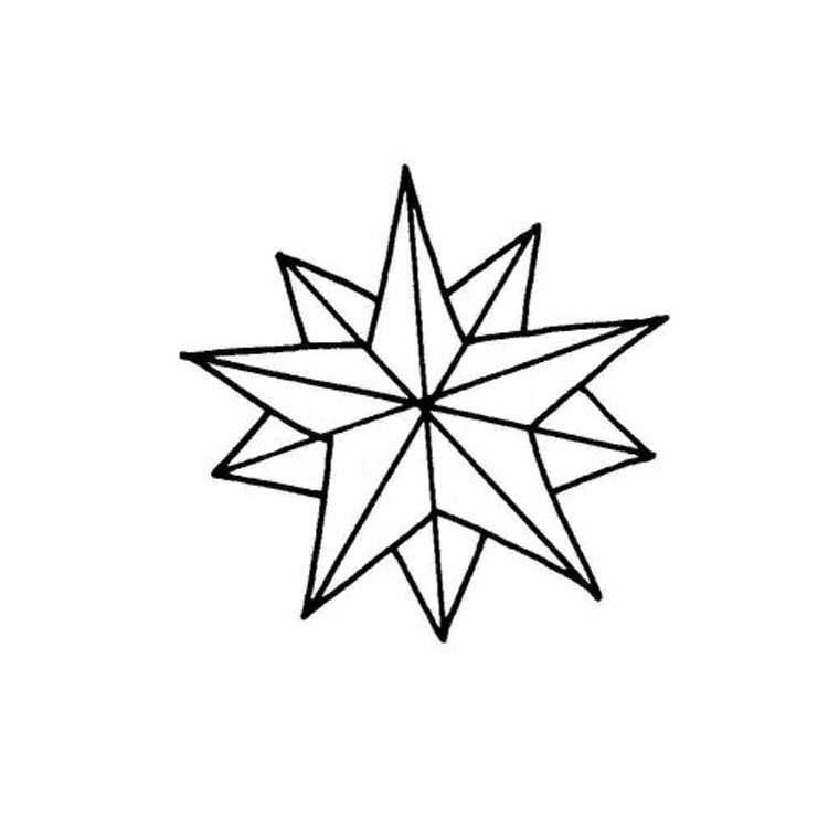 着色页: 星星 (自然) #155874 - 免费可打印着色页