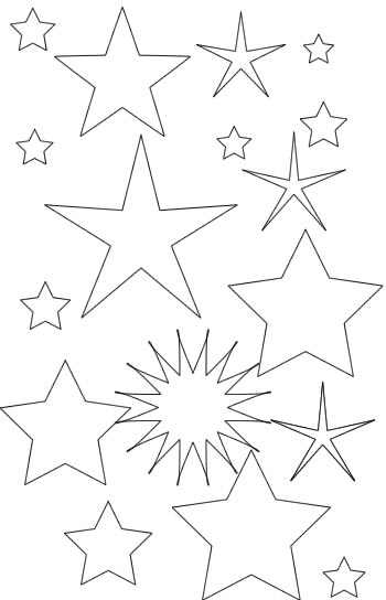 着色页: 星星 (自然) #155882 - 免费可打印着色页