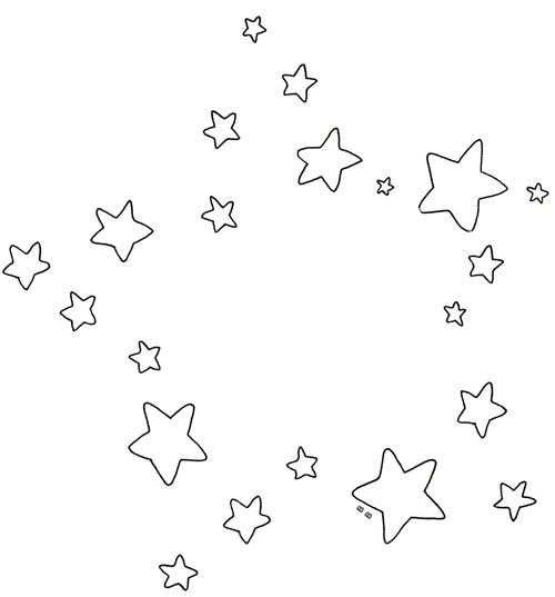 着色页: 星星 (自然) #155902 - 免费可打印着色页