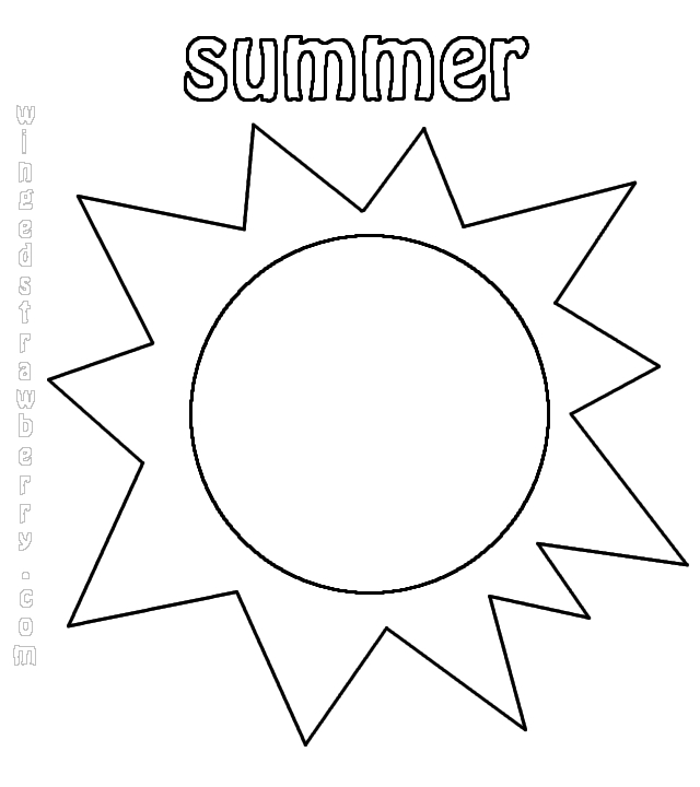 着色页: 夏季 (自然) #165338 - 免费可打印着色页