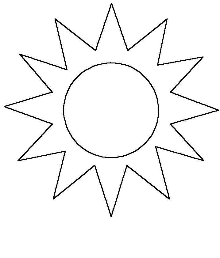 着色页: 太阳 (自然) #157903 - 免费可打印着色页