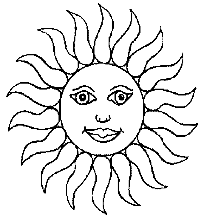 着色页: 太阳 (自然) #157910 - 免费可打印着色页