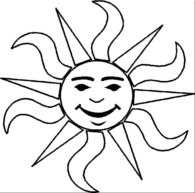 着色页: 太阳 (自然) #157914 - 免费可打印着色页