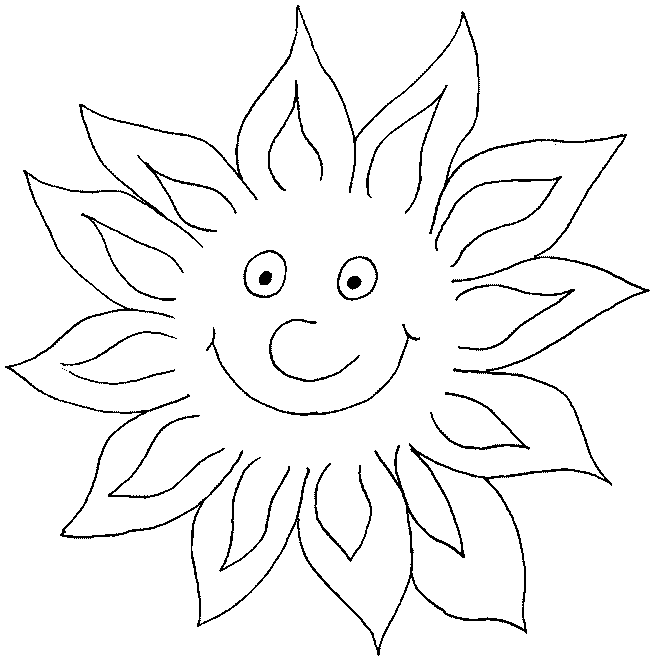 着色页: 太阳 (自然) #157916 - 免费可打印着色页