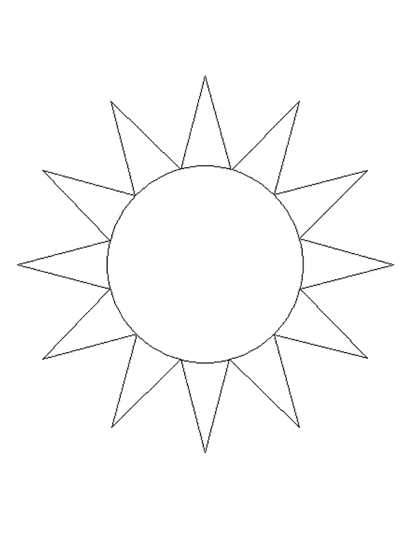 着色页: 太阳 (自然) #157936 - 免费可打印着色页