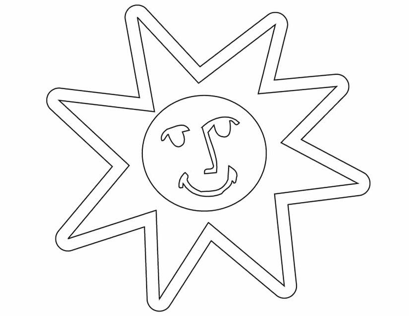 着色页: 太阳 (自然) #157995 - 免费可打印着色页
