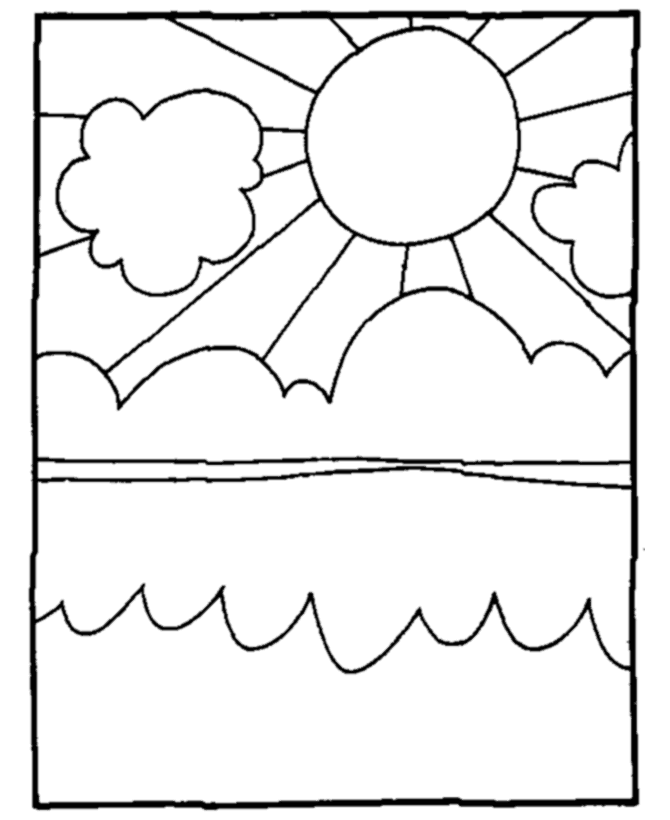 着色页: 太阳 (自然) #158112 - 免费可打印着色页