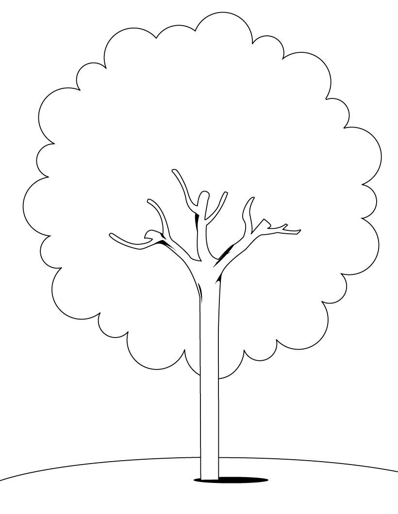 着色页: 树 (自然) #154670 - 免费可打印着色页