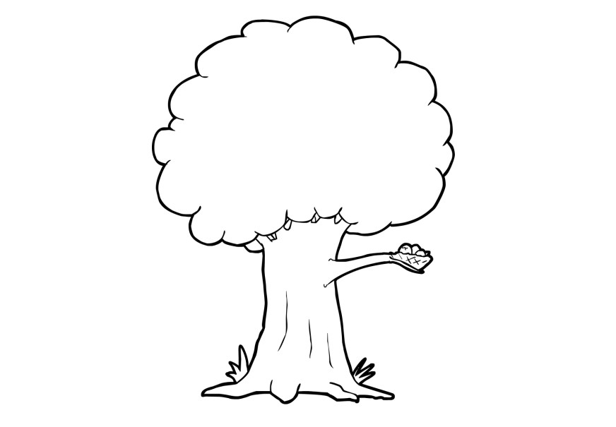 着色页: 树 (自然) #154699 - 免费可打印着色页
