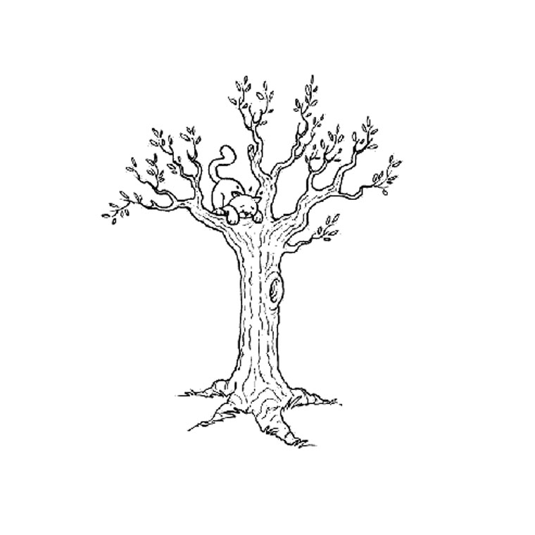 着色页: 树 (自然) #154721 - 免费可打印着色页