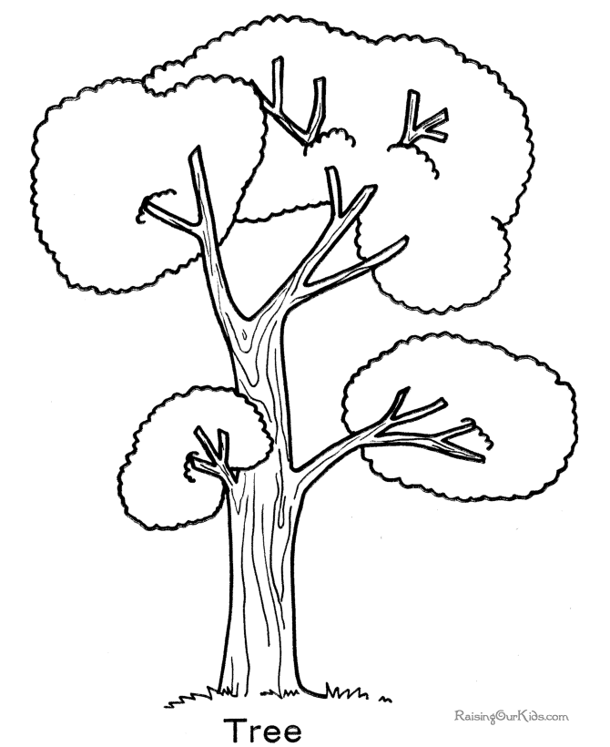 着色页: 树 (自然) #154747 - 免费可打印着色页