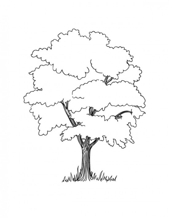 着色页: 树 (自然) #154760 - 免费可打印着色页
