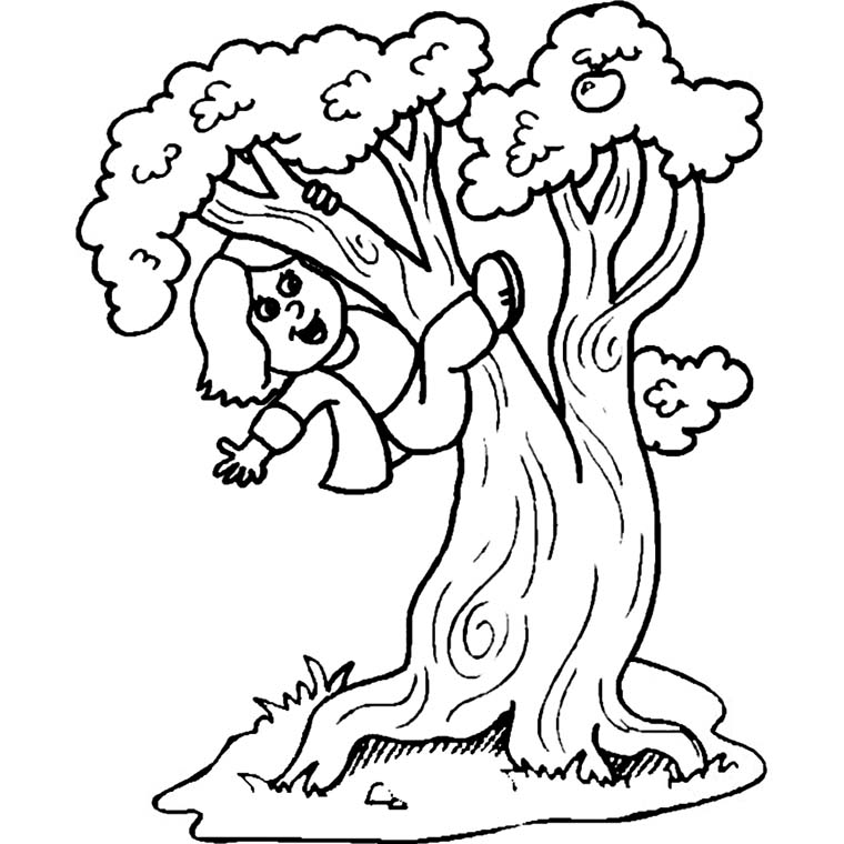 着色页: 树 (自然) #154771 - 免费可打印着色页